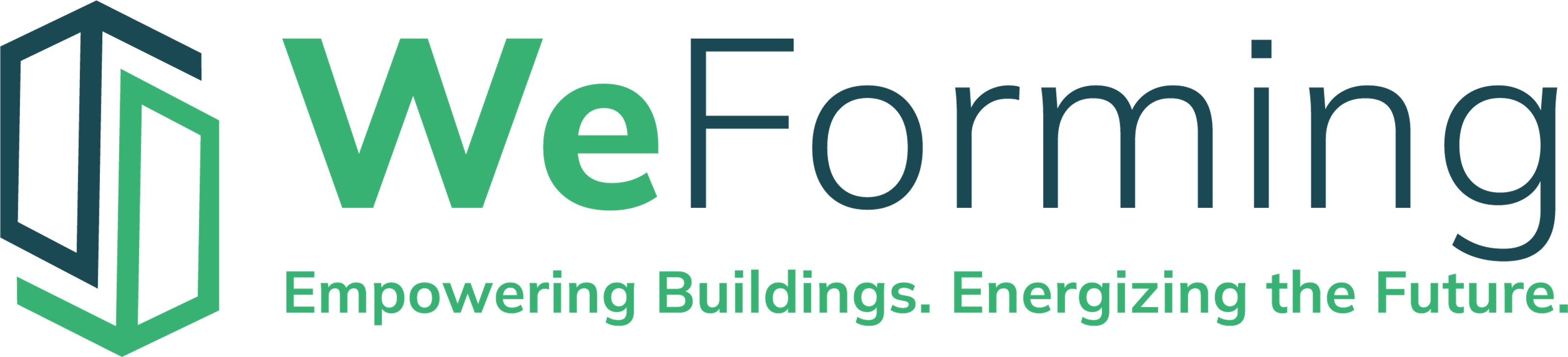 Logo WeForming. Empowering Buildings. Energizing the Future